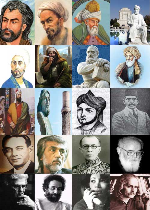 بزرگترین شاعران فارسی زبان تاریخ و آثار آنها